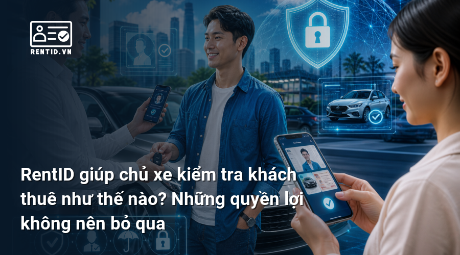 RentID giúp chủ xe kiểm tra khách thuê như thế nào? Những quyền lợi không nên bỏ qua