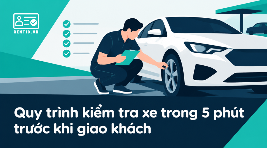 Quy trình kiểm tra xe trong 5 phút trước khi giao khách
