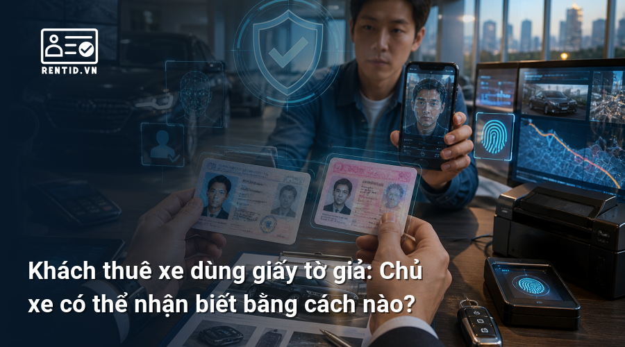 Khách thuê xe dùng giấy tờ giả: Chủ xe có thể nhận biết bằng cách nào?