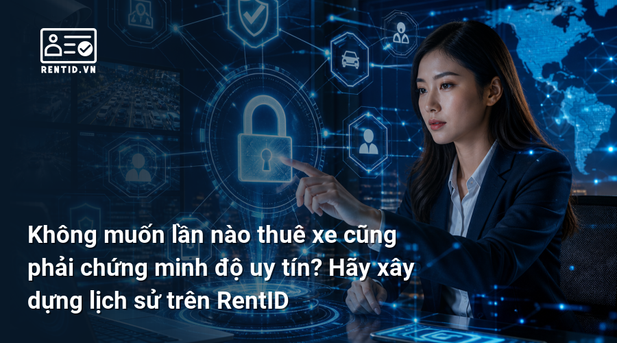 Không muốn lần nào thuê xe cũng phải chứng minh độ uy tín? Hãy xây dựng lịch sử trên RentID