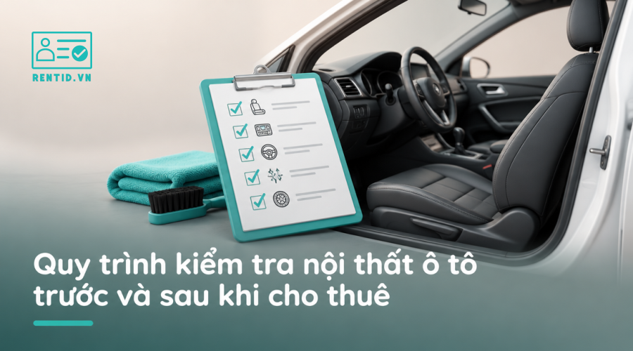 Quy trình kiểm tra nội thất ô tô trước và sau khi cho thuê