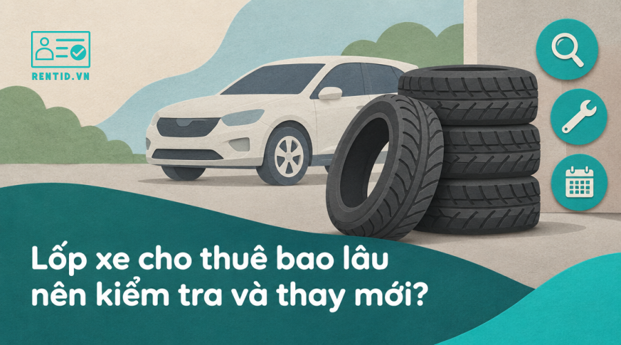 Lốp xe cho thuê bao lâu nên kiểm tra và thay mới?