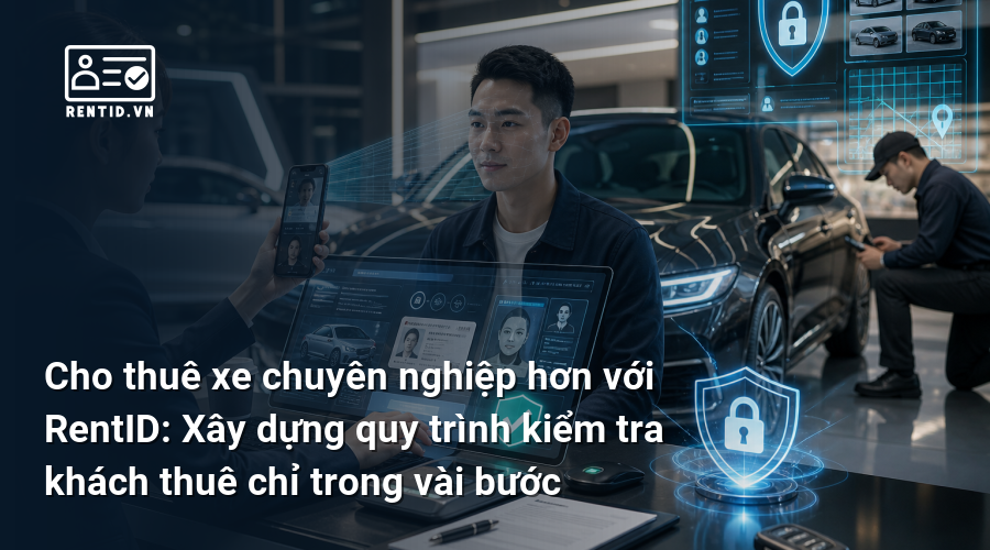 Cho thuê xe chuyên nghiệp hơn với RentID: Xây dựng quy trình kiểm tra khách thuê chỉ trong vài bước