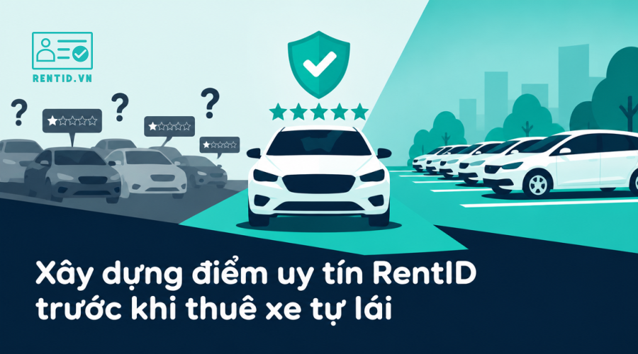 Xây dựng điểm uy tín RentID trước khi thuê xe tự lái