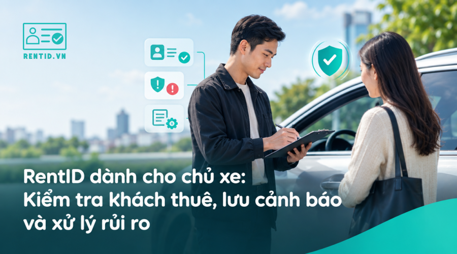 RentID dành cho chủ xe: Kiểm tra khách thuê, lưu cảnh báo và xử lý rủi ro