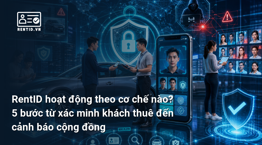 RentID hoạt động theo cơ chế nào? 5 bước từ xác minh khách thuê đến cảnh báo cộng đồng