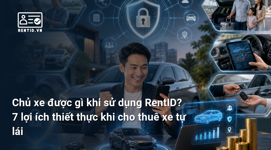 Chủ xe được gì khi sử dụng RentID? 7 lợi ích thiết thực khi cho thuê xe tự lái