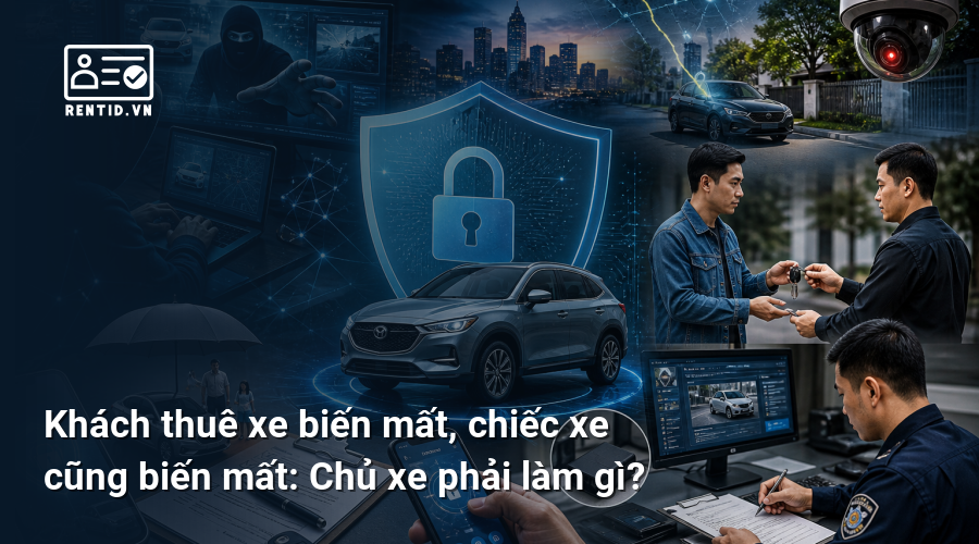 Khách thuê xe biến mất, chiếc xe cũng biến mất: Chủ xe phải làm gì?