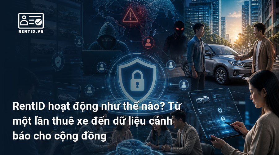 RentID hoạt động như thế nào? Từ một lần thuê xe đến dữ liệu cảnh báo cho cộng đồng