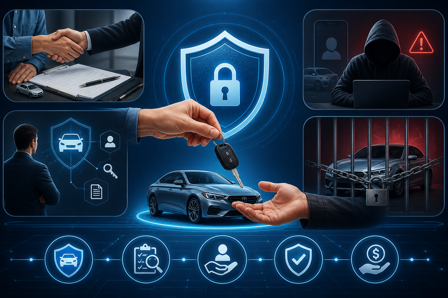 cầm cố xe, khách thuê xe, quyền hạn chủ xe, hợp đồng thuê xe, rủi ro cầm cố, bảo vệ tài sản, lừa đảo thuê xe, trách nhiệm khách thuê