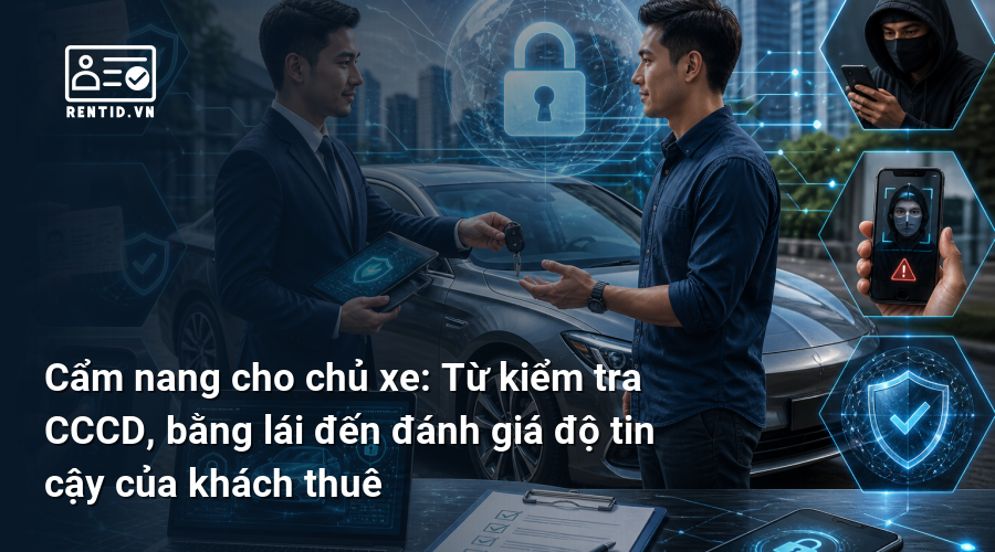Cẩm nang cho chủ xe: Từ kiểm tra CCCD, bằng lái đến đánh giá độ tin cậy của khách thuê