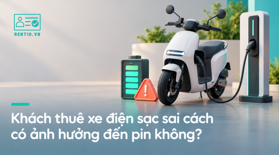 Khách thuê xe điện sạc sai cách có ảnh hưởng đến pin không?