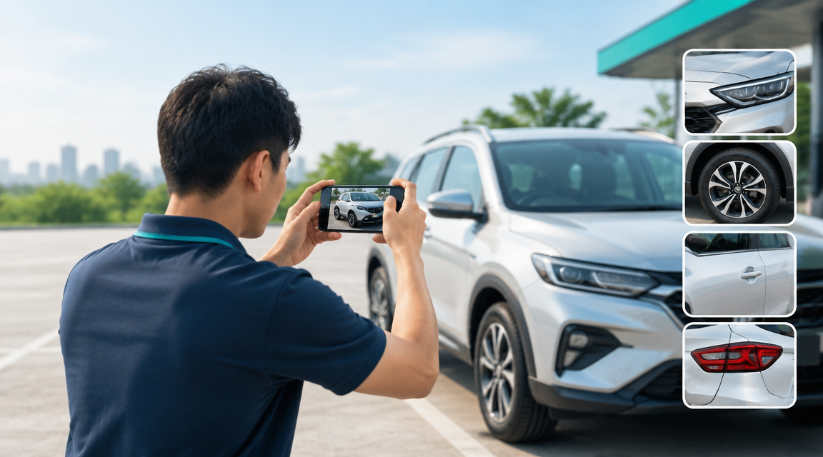 Nên chụp bao nhiêu ảnh trước khi giao xe cho khách thuê?