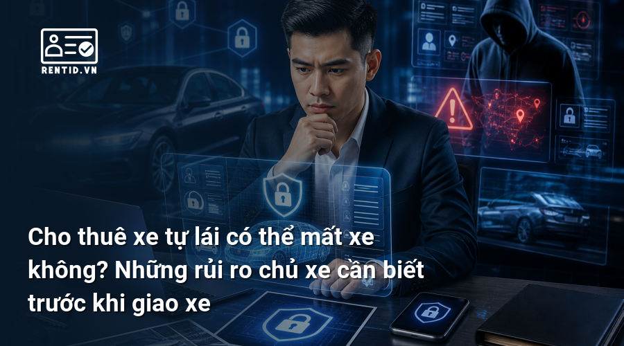 Cho thuê xe tự lái có thể mất xe không? Những rủi ro chủ xe cần biết trước khi giao xe