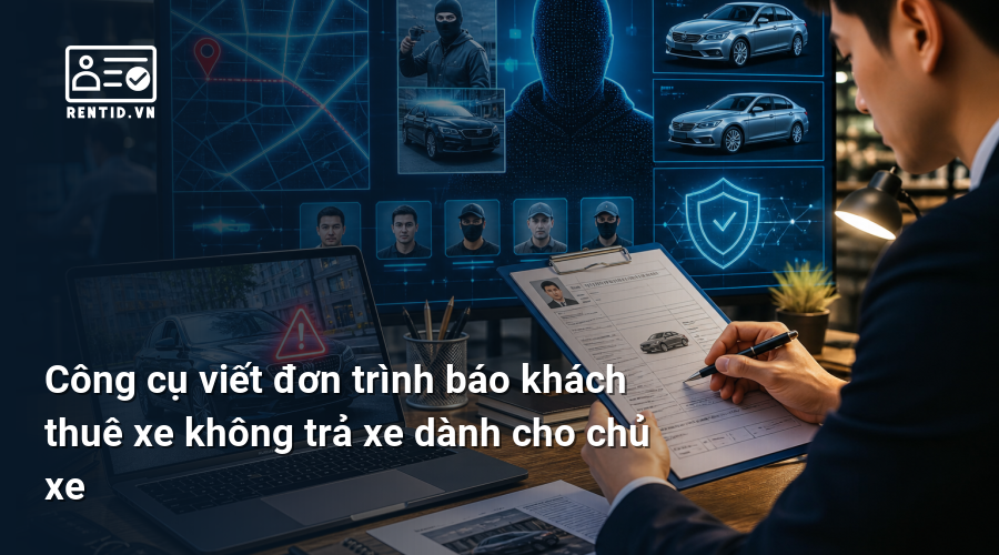 Công cụ viết đơn trình báo khách thuê xe không trả xe dành cho chủ xe