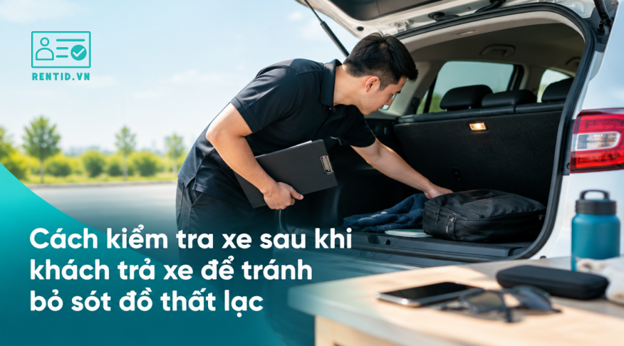 Cách kiểm tra xe sau khi khách trả xe để tránh bỏ sót đồ thất lạc