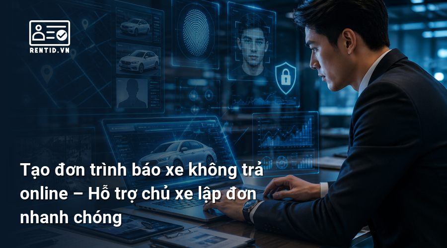 Tạo đơn trình báo xe không trả online – Hỗ trợ chủ xe lập đơn nhanh chóng