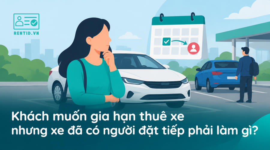 Khách muốn gia hạn thuê xe nhưng xe đã có người đặt tiếp phải làm gì?