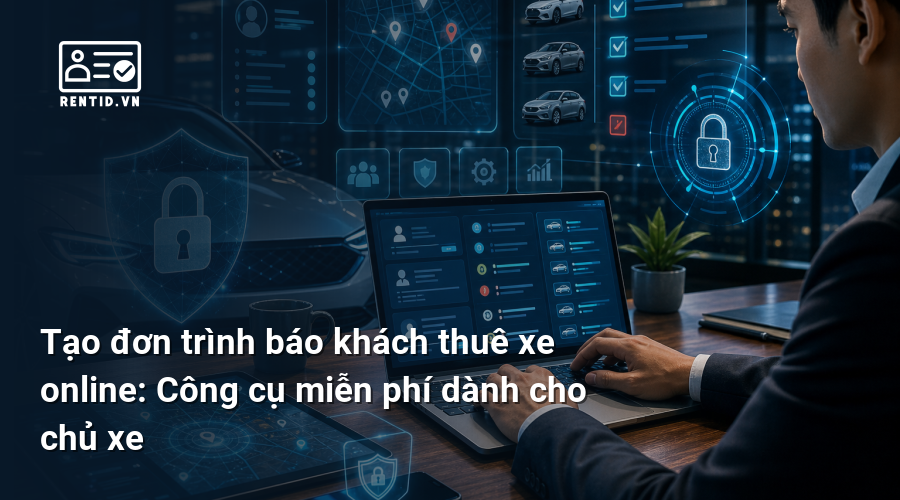 Tạo đơn trình báo khách thuê xe online: Công cụ miễn phí dành cho chủ xe