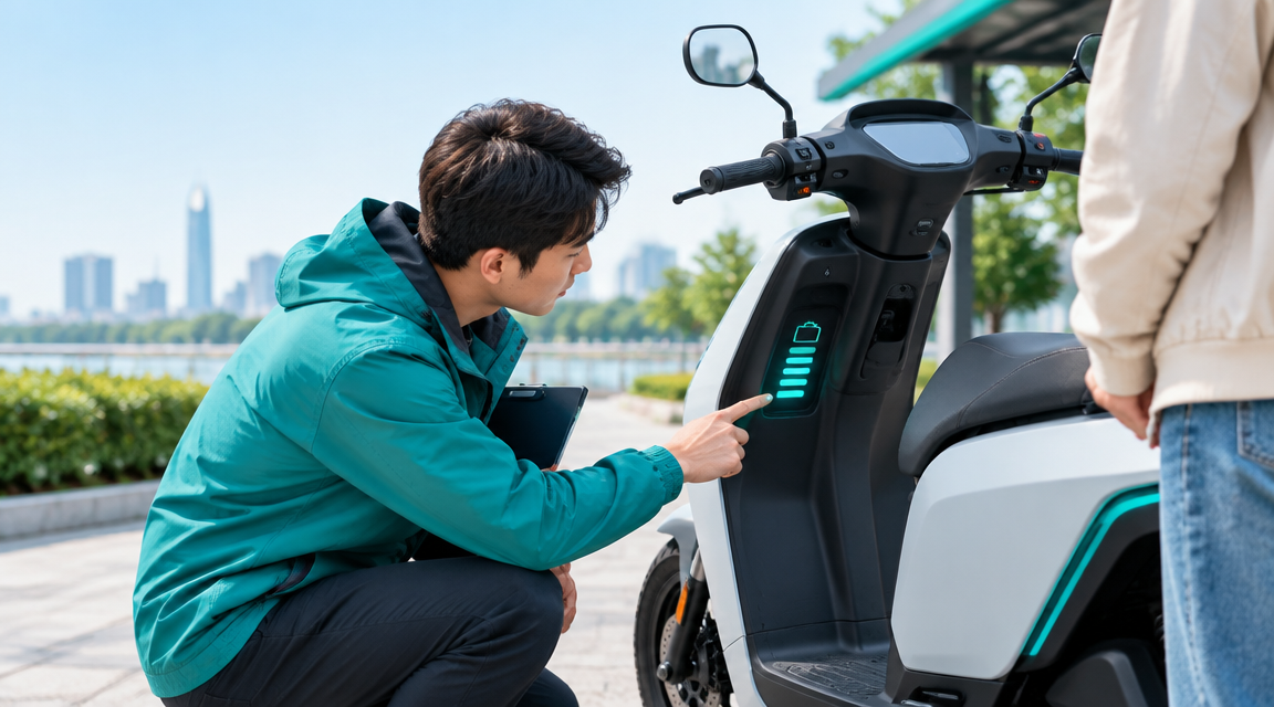 Cách kiểm tra mức pin khi giao và nhận xe điện cho thuê