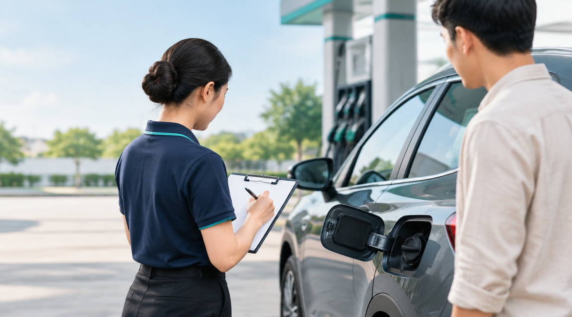 Tại sao cần ghi nhận mức nhiên liệu khi bàn giao xe?