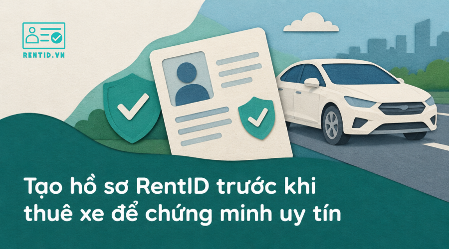 Tạo hồ sơ RentID trước khi thuê xe để chứng minh uy tín