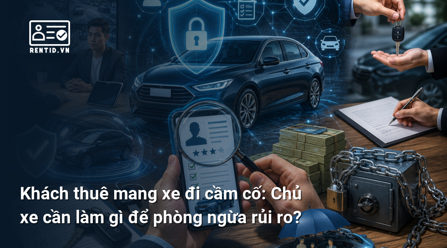 Khách thuê mang xe đi cầm cố: Chủ xe cần làm gì để phòng ngừa rủi ro?