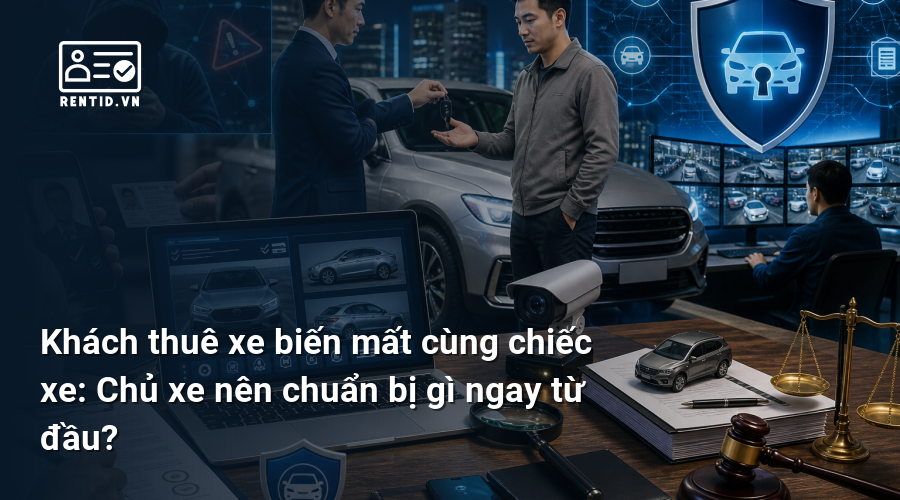 Khách thuê xe biến mất cùng chiếc xe: Chủ xe nên chuẩn bị gì ngay từ đầu?