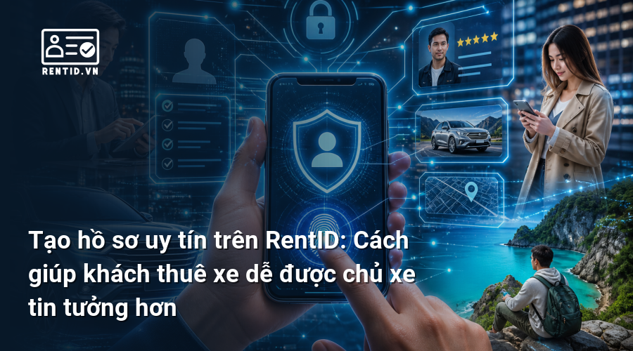 Tạo hồ sơ uy tín trên RentID: Cách giúp khách thuê xe dễ được chủ xe tin tưởng hơn