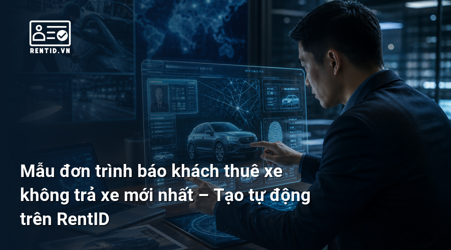 Mẫu đơn trình báo khách thuê xe không trả xe mới nhất – Tạo tự động trên RentID