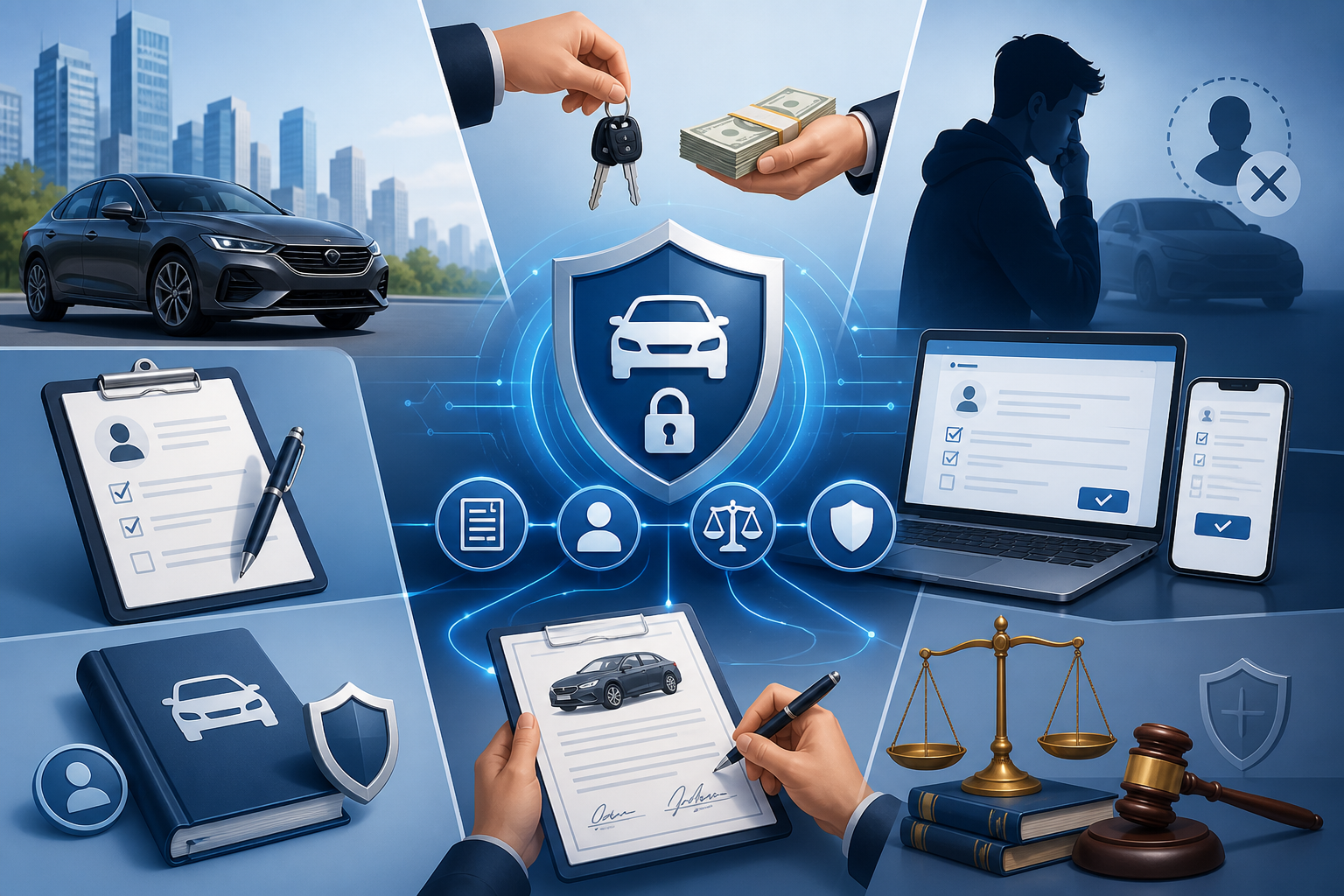 xe cho thuê, cầm cố xe, mẫu đơn trình báo, trình báo online, khách cầm cố không trả, cẩm nang cho thuê xe, quy trình xử lý, bảo vệ quyền lợi, thông tin luật pháp, hợp đồng cho thuê xe, dịch vụ cho thuê xe, quyền hạn của chủ xe.
