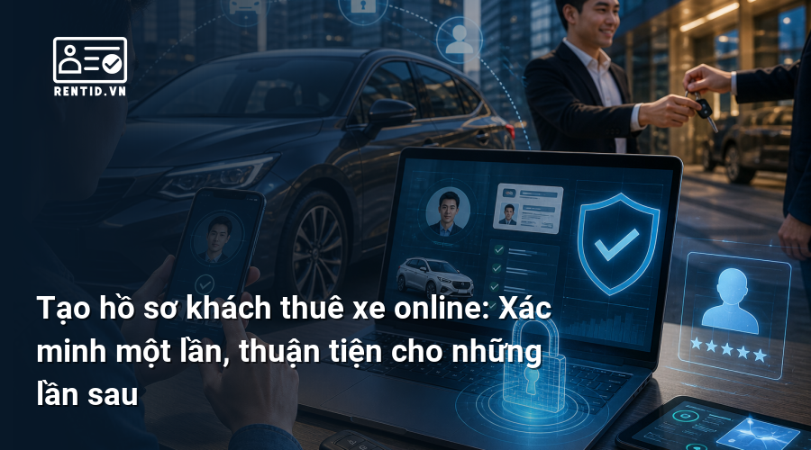 Tạo hồ sơ khách thuê xe online: Xác minh một lần, thuận tiện cho những lần sau