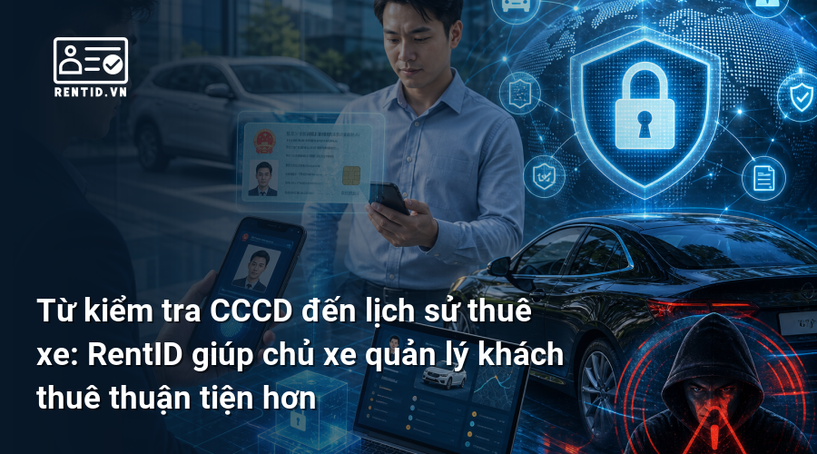 Từ kiểm tra CCCD đến lịch sử thuê xe: RentID giúp chủ xe quản lý khách thuê thuận tiện hơn