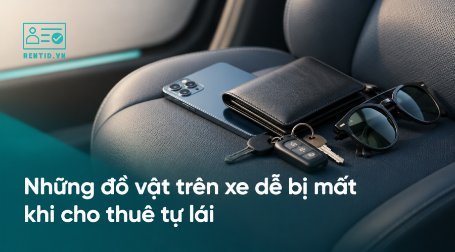 Những đồ vật trên xe dễ bị mất khi cho thuê tự lái