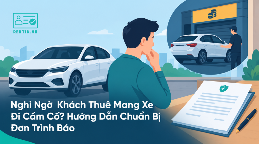 Nghi Ngờ Khách Thuê Mang Xe Đi Cầm Cố? Hướng Dẫn Chuẩn Bị Đơn Trình Báo