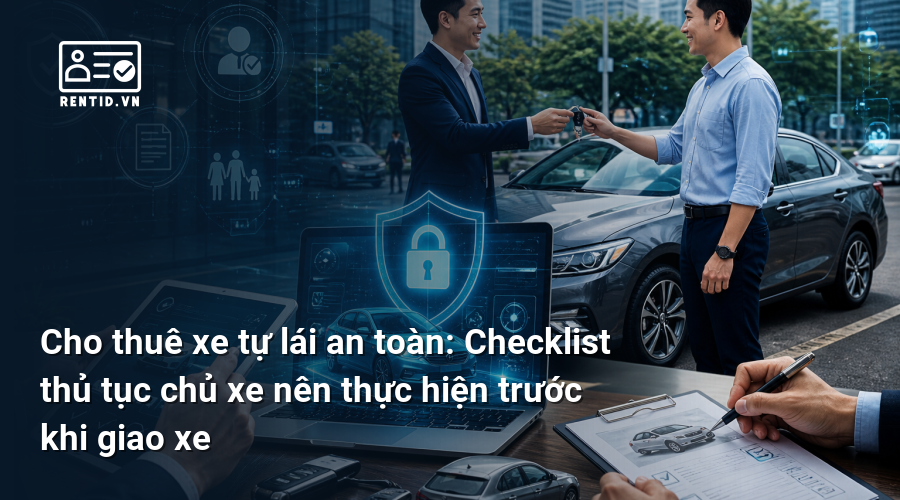 Cho thuê xe tự lái an toàn: Checklist thủ tục chủ xe nên thực hiện trước khi giao xe