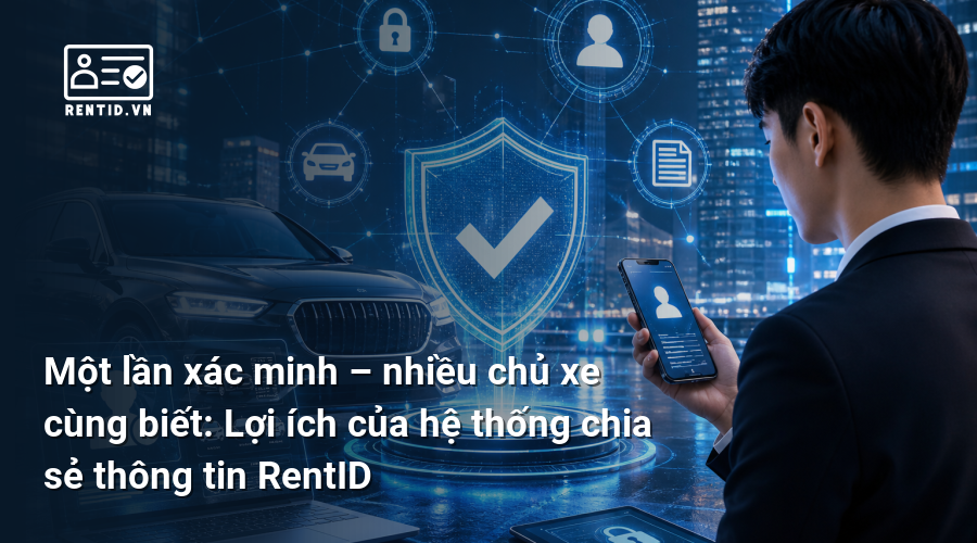 Một lần xác minh – nhiều chủ xe cùng biết: Lợi ích của hệ thống chia sẻ thông tin RentID