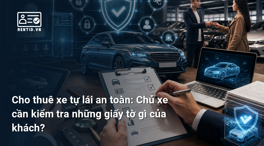 Cho thuê xe tự lái an toàn: Chủ xe cần kiểm tra những giấy tờ gì của khách?