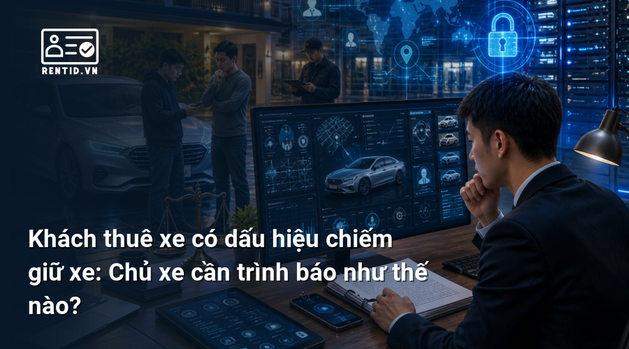 Khách thuê xe có dấu hiệu chiếm giữ xe: Chủ xe cần trình báo như thế nào?