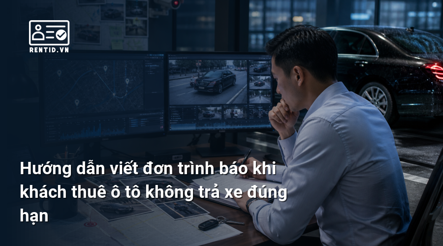 Hướng dẫn viết đơn trình báo khi khách thuê ô tô không trả xe đúng hạn