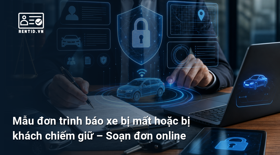 Mẫu đơn trình báo xe bị mất hoặc bị khách chiếm giữ – Soạn đơn online