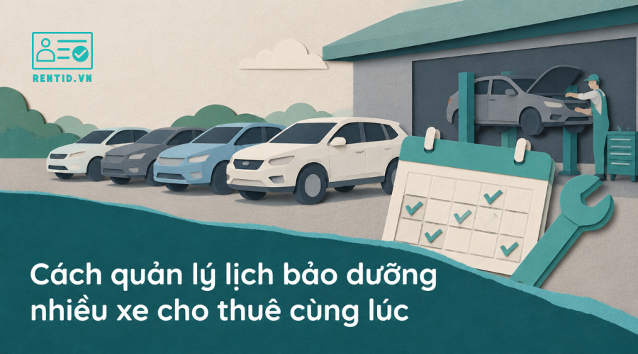 Cách quản lý lịch bảo dưỡng nhiều xe cho thuê cùng lúc