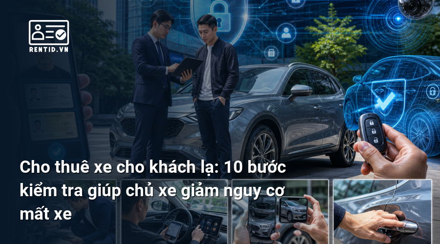 Cho thuê xe cho khách lạ: 10 bước kiểm tra giúp chủ xe giảm nguy cơ mất xe