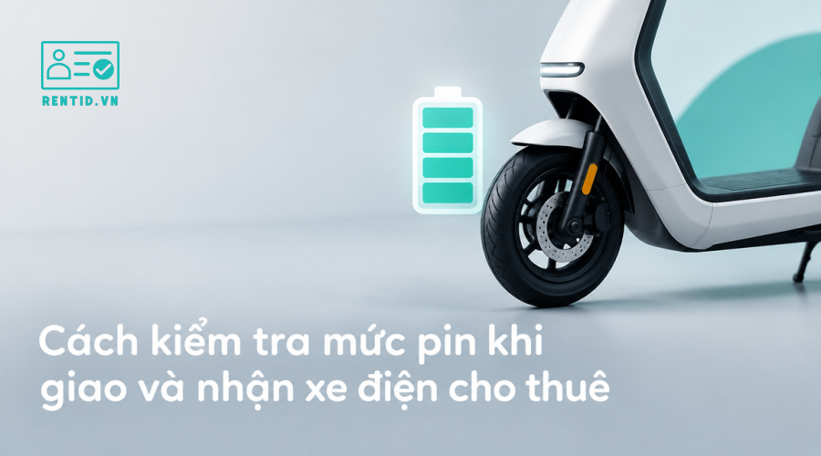 Cách kiểm tra mức pin khi giao và nhận xe điện cho thuê