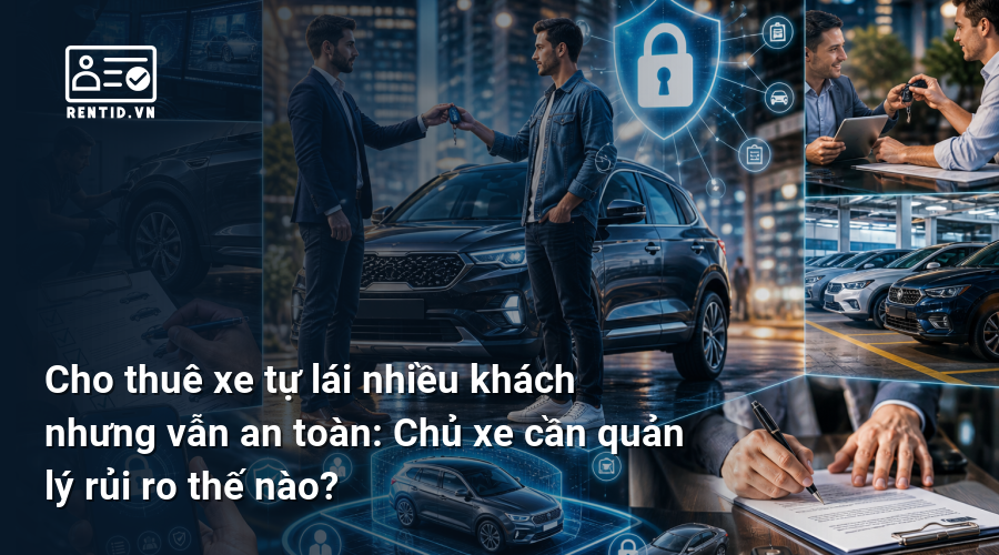 Cho thuê xe tự lái nhiều khách nhưng vẫn an toàn: Chủ xe cần quản lý rủi ro thế nào?