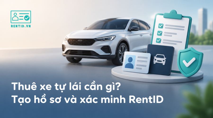 Thuê xe tự lái cần gì? Tạo hồ sơ và xác minh RentID