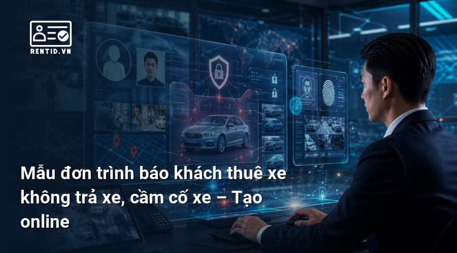 Mẫu đơn trình báo khách thuê xe không trả xe, cầm cố xe – Tạo online