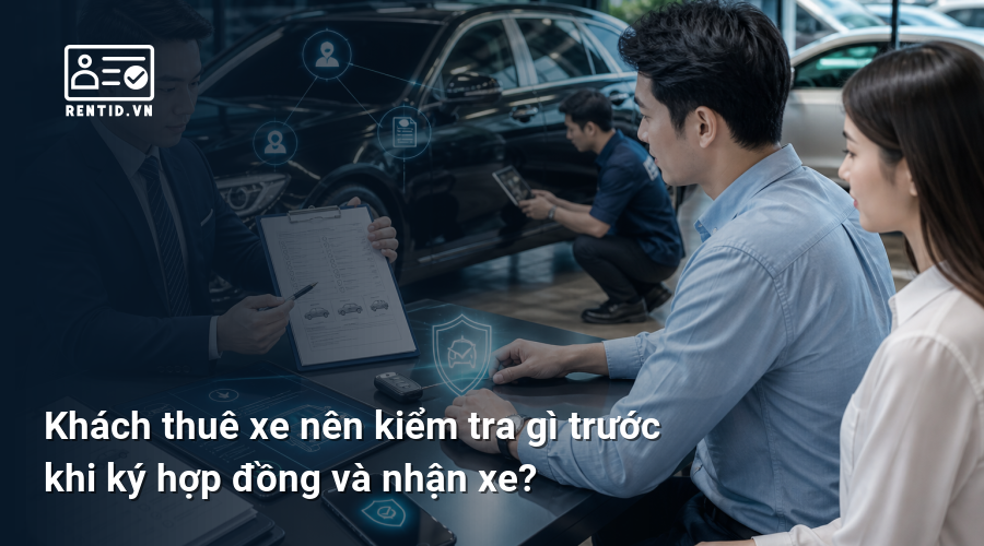 Khách thuê xe nên kiểm tra gì trước khi ký hợp đồng và nhận xe?