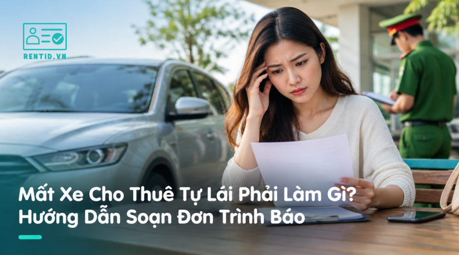 Mất Xe Cho Thuê Tự Lái Phải Làm Gì? Hướng Dẫn Soạn Đơn Trình Báo