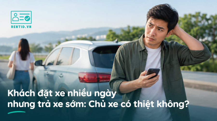 Khách đặt xe nhiều ngày nhưng trả xe sớm: Chủ xe có thiệt không?